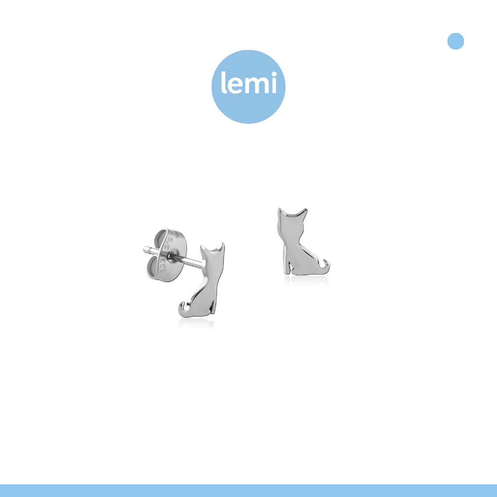 Lemi ต่างหูเพื่อผิวแพ้ง่าย Neko Surgical Steel