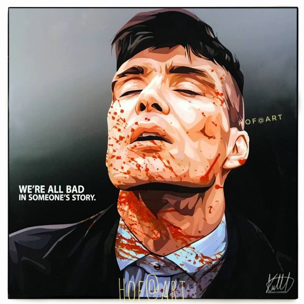 Thomas Shelby #3 โธมัส เชลบี้ Tommy Peaky Blinders พีกี้ ไบลน์เดอร์ Cillian Murphy รูปภาพ​ติด​ผนัง​ 