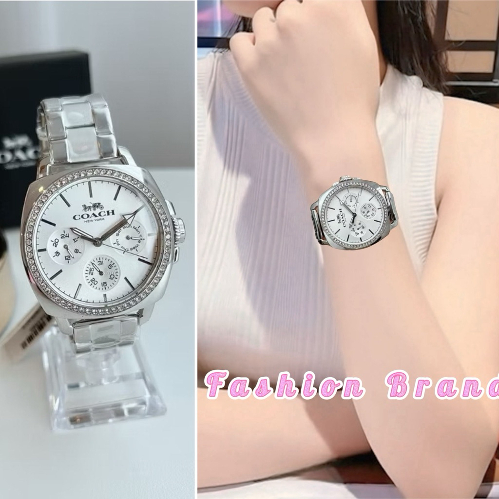 ✨ผ่อน0%✨นาฬิกาข้อมือสีเงิน Womens #14503129 Mini Boyfriend Silver 14503130 14503131