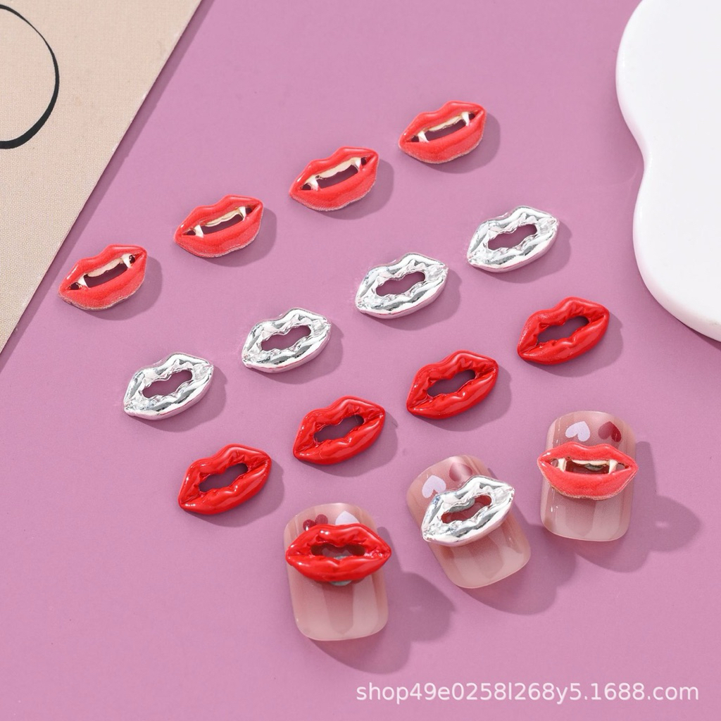 อะไหล่รูปปาก สำหรับแต่งเล็บ 10 ชิ้นต่อแพ็ค🇹🇭🇹🇭🇹🇭 - รูปที่ 6