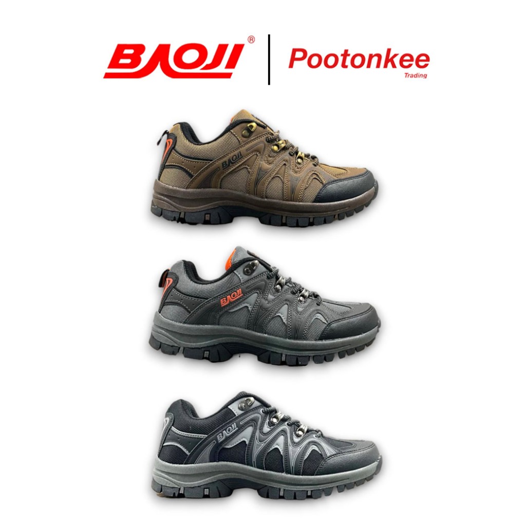 BAOJI บาโอจิ รุ่น BJM 606  Outdoor รองเท้าผ้าใบ รองเท้าเดินป่า ปีนเขา