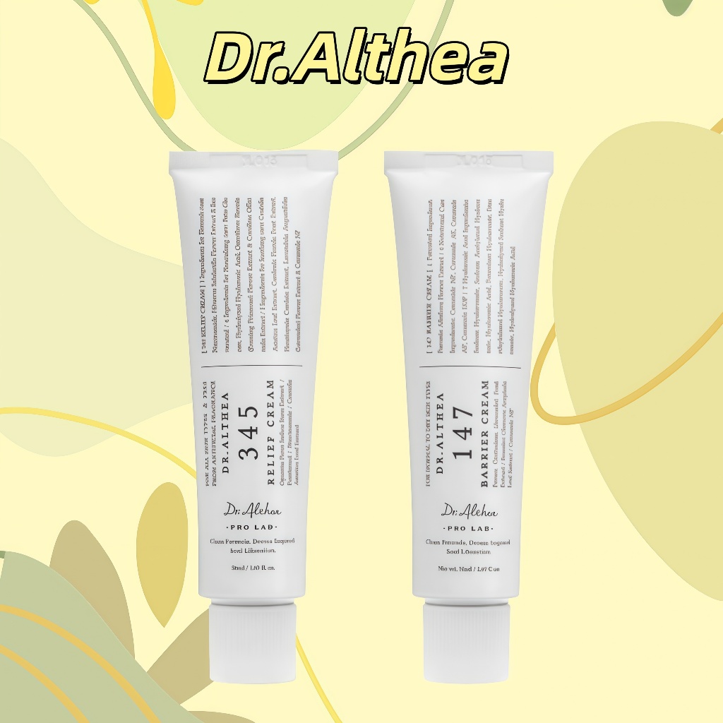 【คอมโบ 】DR. ALTHEA 147 Barrier Cream/345 Relief Cream 50 ml Facial Moisturizer