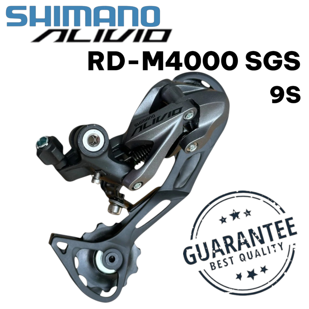ตีนผี Shimano ALIVIO RD-M4000 9 สปีด ขายาว | ไม่มีกล่อง | ของแท้ ศูนย์ไทย พร้อมส่ง