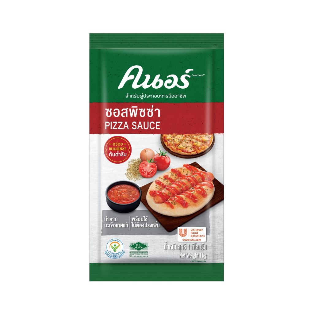 คนอร์ ซีเล็คชั่นส์ ซอสพิซซ่า 1 กิโลกรัม Knorr Sauce Pizza 1