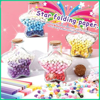 🔥ดาวพาสเทล 540 ดวง! ✨Glow + Glitter ✨ DIY Star Origami จัดส่งฟรี ของขวัญฟรี! ของขวัญสำหรับสาวๆ! ของขวัญคู่รัก