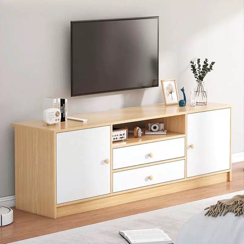 ชั้นวางทีวี 65/55/32นิ้ว ไม้เนื้อแข็ง  ตู้วางพร้อมลิ้นชัก รับน้ำหนักได้ดี