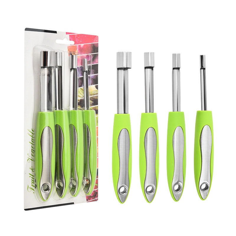 ชุดที่เจาะเมล็ดผลไม้ (1ชุดมี4ชิ้น) สแตนเลสแท้ เอาตะแก้ออกง่ายเร็ว ทันใจ ที่เจาะเมล็ดผลไม้ - รูปที่ 7