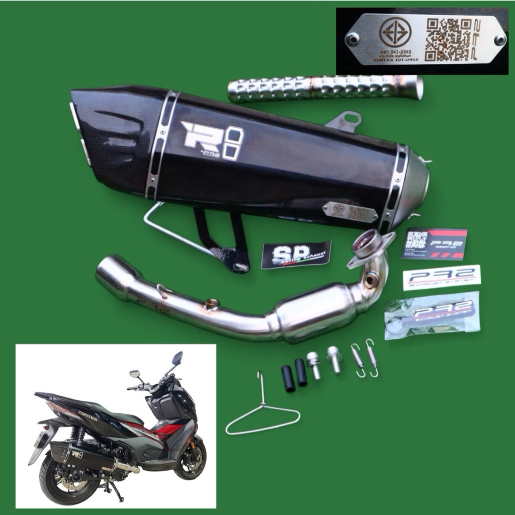 ชุดท่อแต่ง Zontes368D 2025 สำนักpr2 แท้🇹🇭