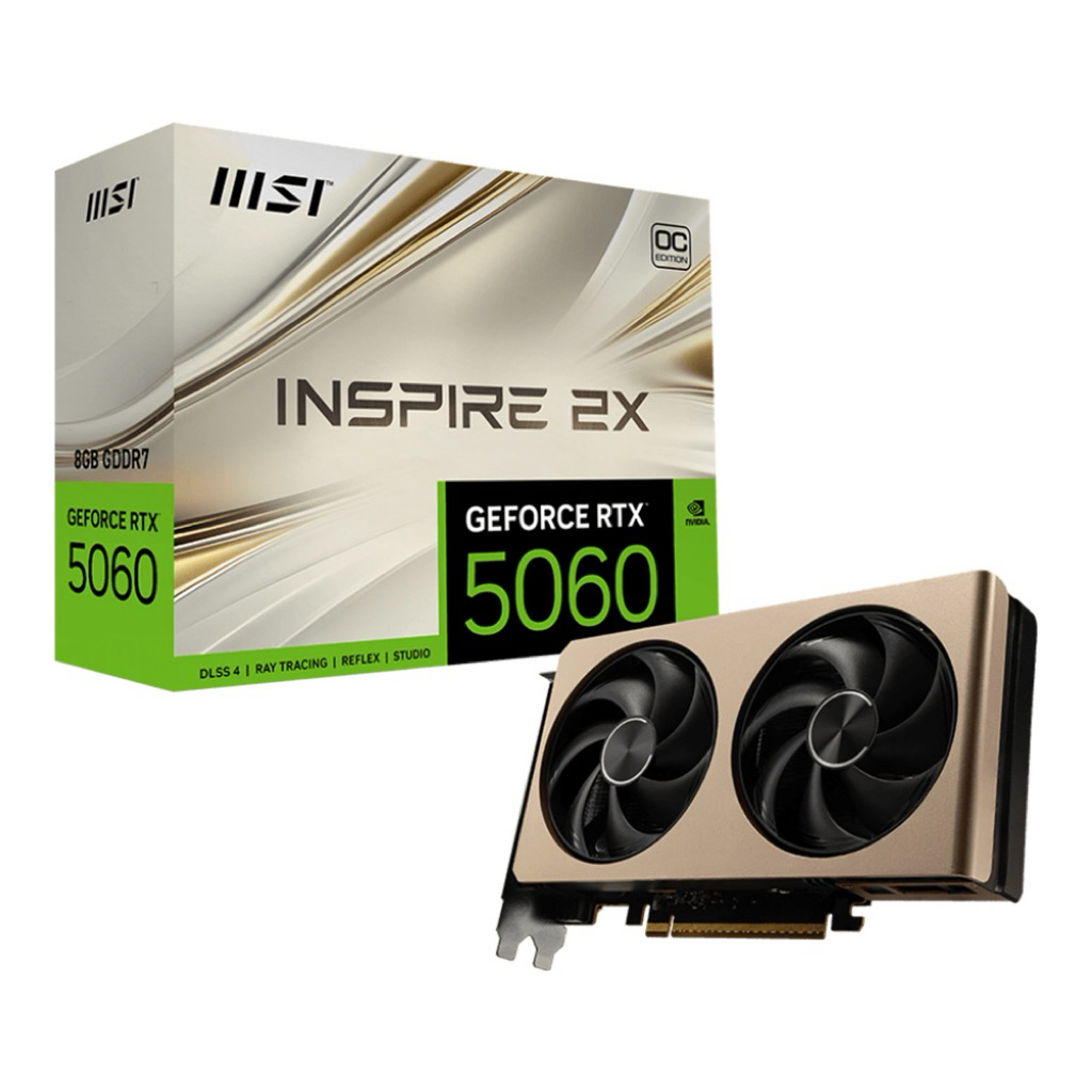 MSI RTX 5060 8G INSPIRE 2X OC - 8GB GDDR7