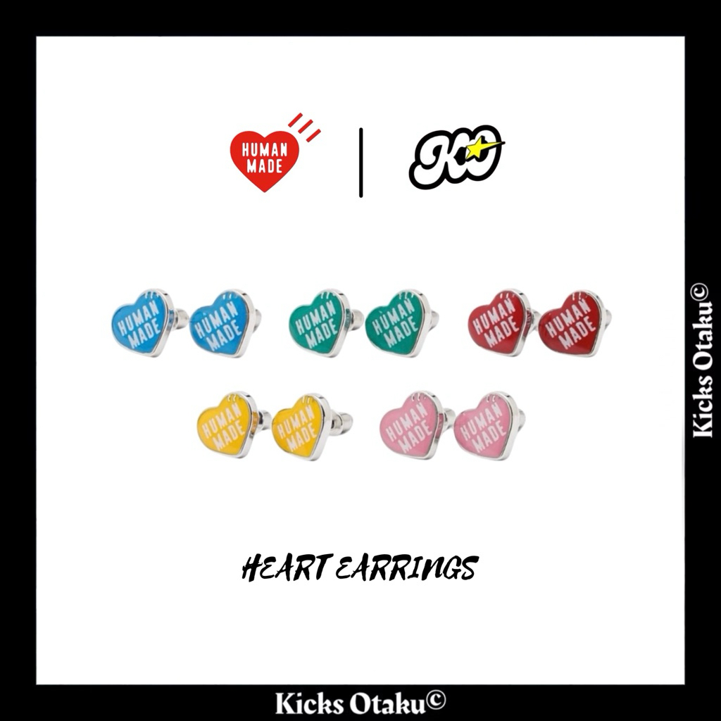 [ของแท้พร้อมส่งด่วน🇯🇵] ต่างหู HUMAN MADE HEART EARRINGS