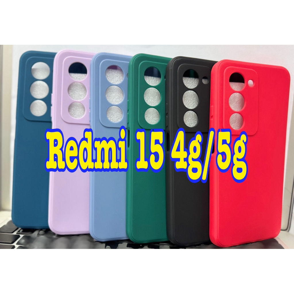 🥰พร้อมส่งใน🇳🇱🥰เคสTPUสีพาสเทลคลุมกล้องFor Redmi 15(4G/5g)
