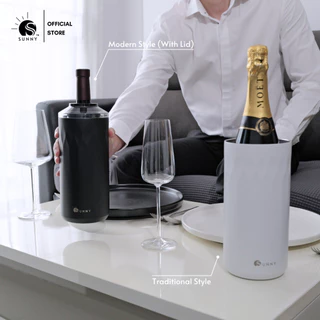 SUNNY - Wine Chiller กระบอกรักษาความเย็นเครื่องดื่ม ไวน์ เบียร์ รักษาความเย็นได้นานหลาย ชม. ไม่ต้องใช้น้ำแข็ง และไฟฟ้า