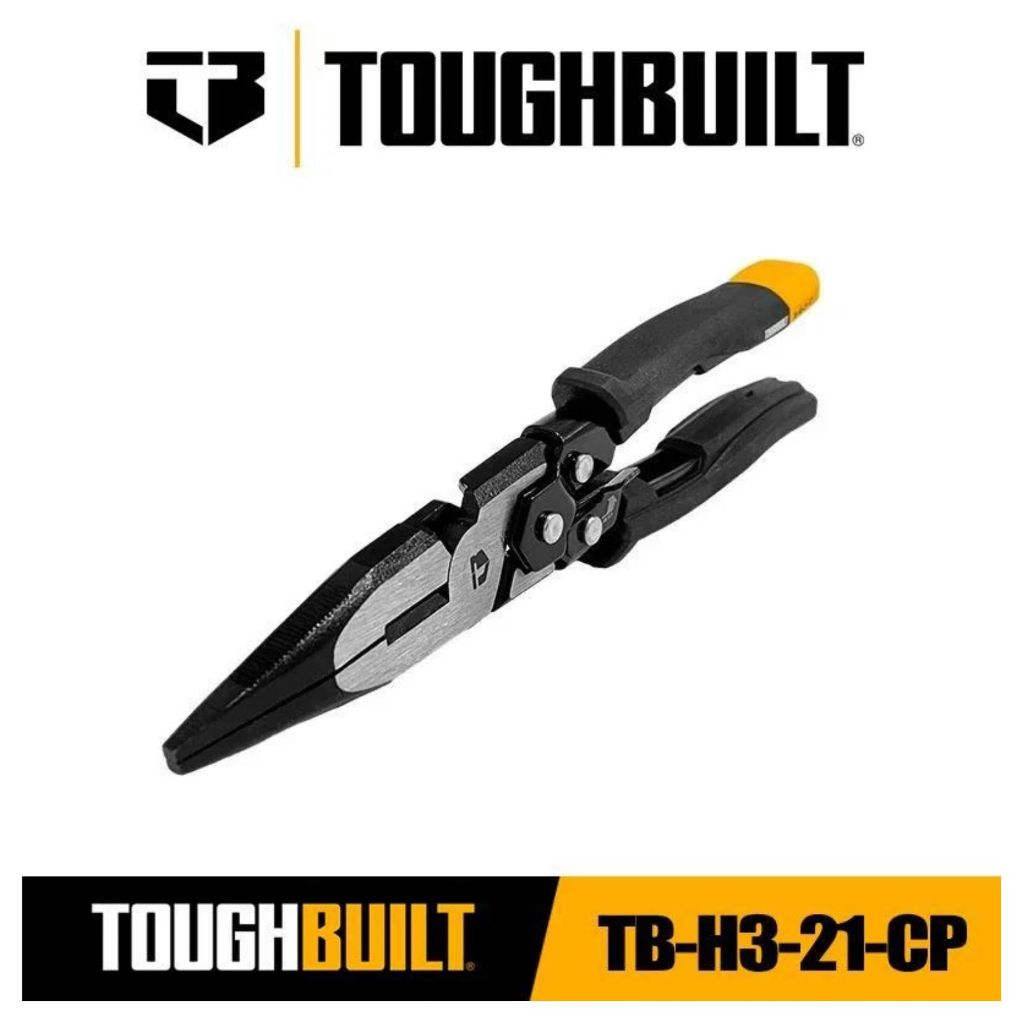 TOUGHBUILT TB-H3-21-CP คีมปากจิ้งจก 9 นิ้ว ประหยัดแรงพิเศษ (Labor-Saving)