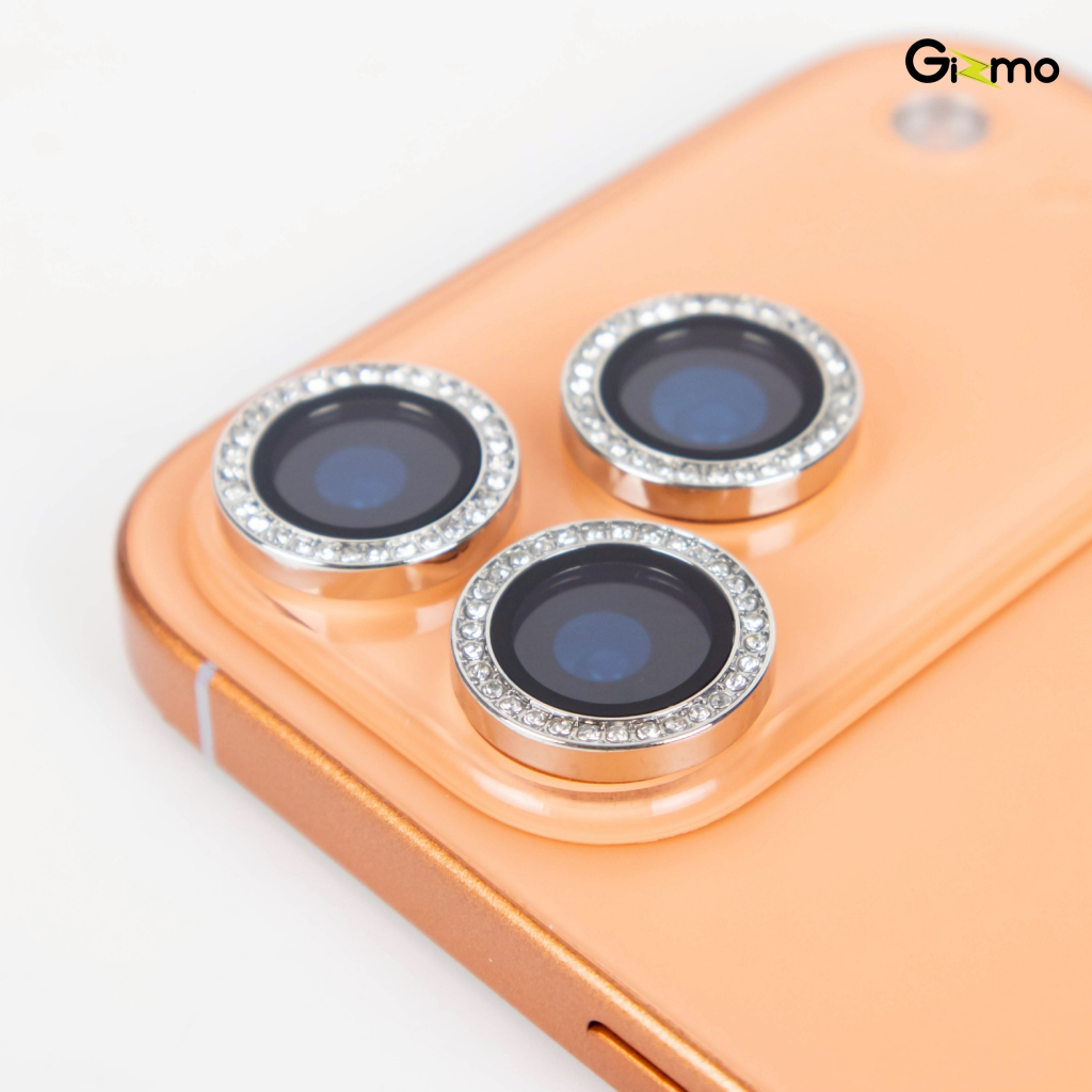 Gizmo รุ่น 17 / Air / 17 P / 17 PM ฟิล์มกระจกกันเลนส์ ขอบเพชร รุ่น GL-005 Crystal Diamond 3D Boss Lens