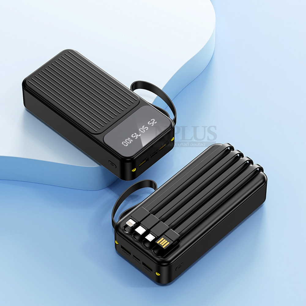 Ouger P29 Powerbank 30000mAh พาเวอร์แบงค์ พกพาง่าย พาวเวอร์แบงค์ Ouger รุ่น P29 จอLED พร้อมสายชาร์จใ