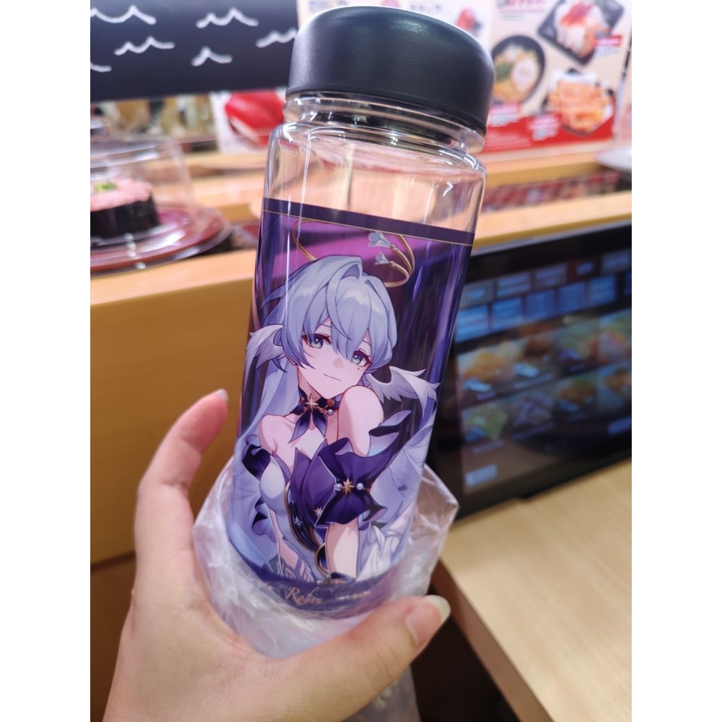 ขวดน้ำ sushiro x honkai star rail Robin , สติกเกอร์ Sunday , สติกเกอร์ Rappa