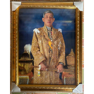 กรอบรูปพร้อมภาพมงคลรัชกาลที่10 ขนาด15×20นิ้ว