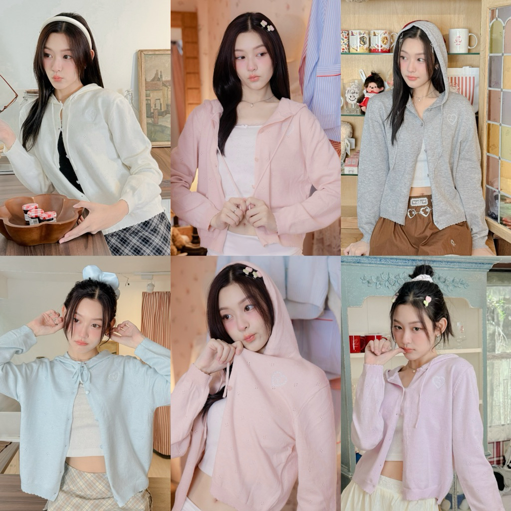 RIKA น้องโมจิ เสื้อไหมพรมผ้านุ่มเบามีหมวก