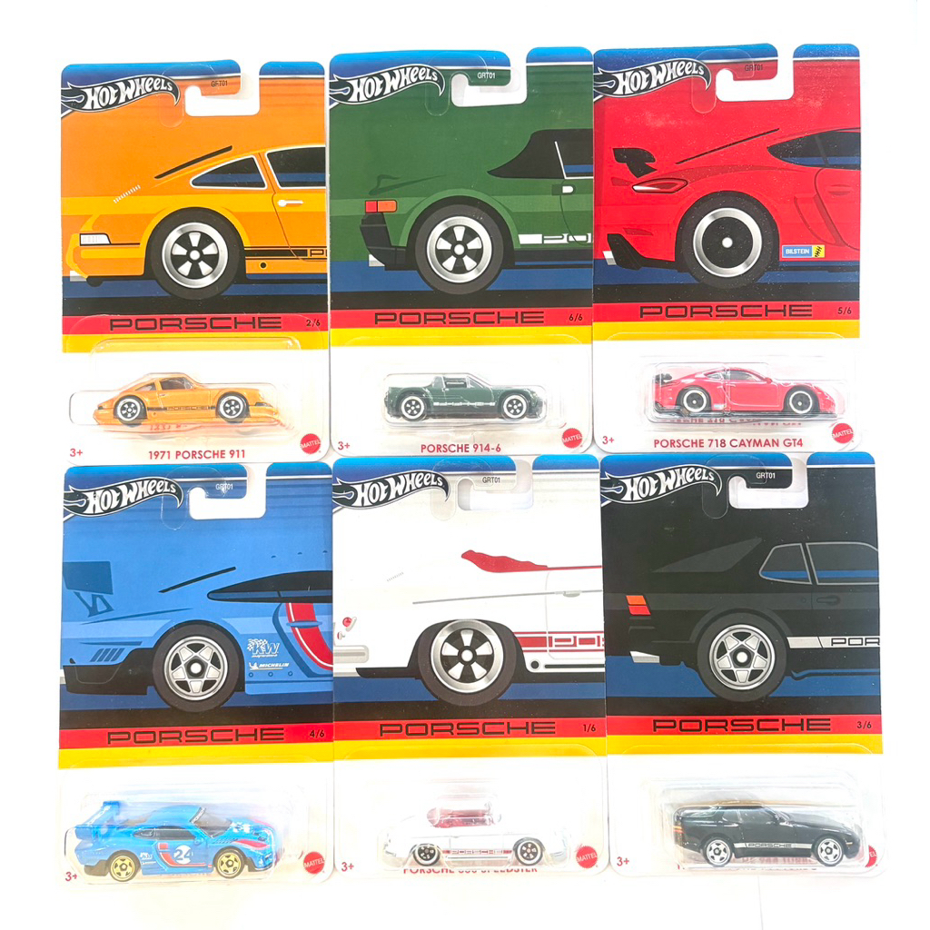 Hot Wheel | รถฮอทวีล Porsche - 6 สี 6 รุ่น |‼️สีเขียว = แพคยับมาก แพคไม่สวย | 📦สินค้ามีพร้อมส่ง | สินค้ามีจำนวนจำกัด‼️