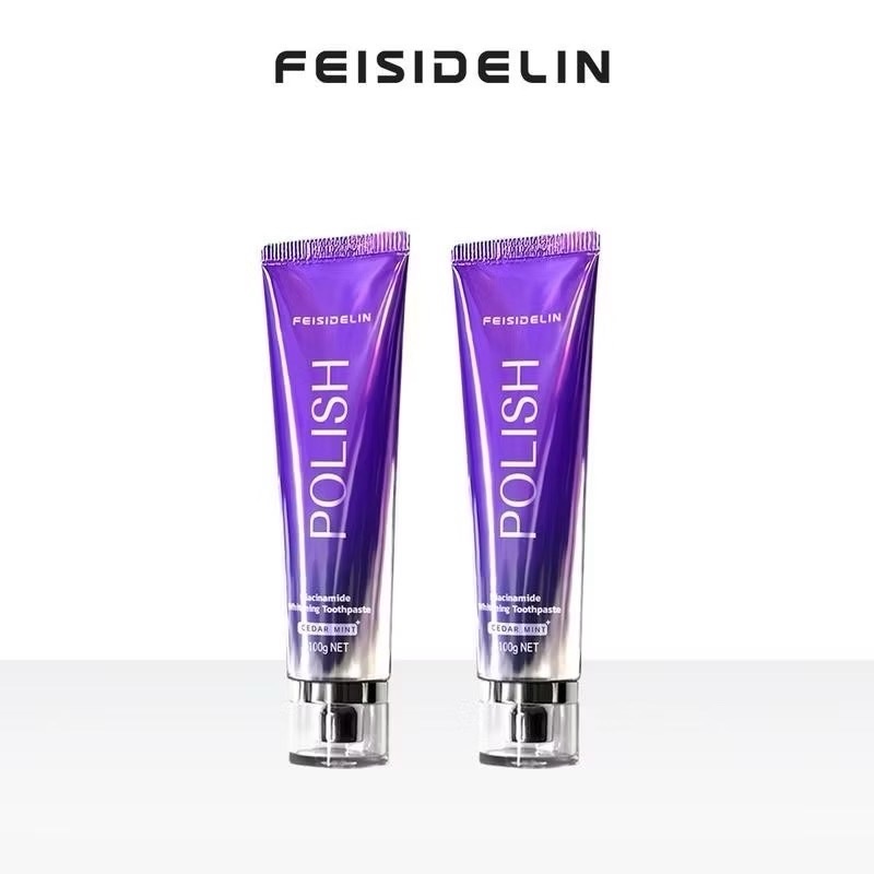 FEISIDELIN  ยาสีฟันโพลิส ยาสีฟัน สูตรนิโคตินาไมด์ ขนาด 100กรัม กลิ่มหอมสดชื่น ดูแลช่องปาก เหมาะสำทุกเพศทุกวัย ส่งด่วน