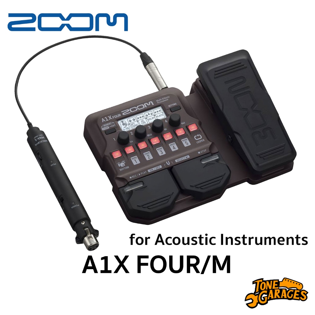 ZOOM A1X FOUR/M Multi-Effect for Acoustic Instruments มัลติเอฟเฟค เอฟเฟคกีต้าร์โปร่ง