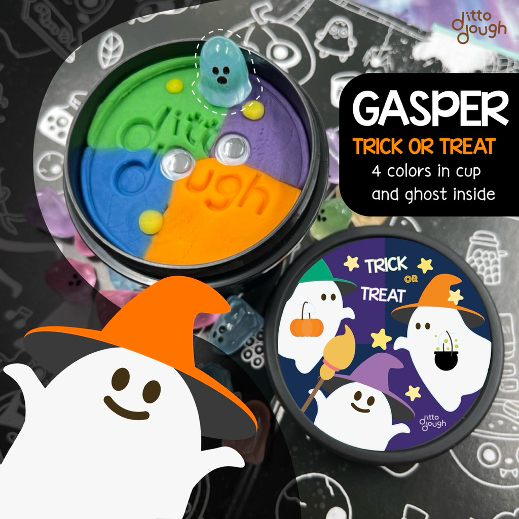 Dittodough Happy Halloween Gasper Playdoug แป้งโดว์ ฮาโลวีน ผีน้อย