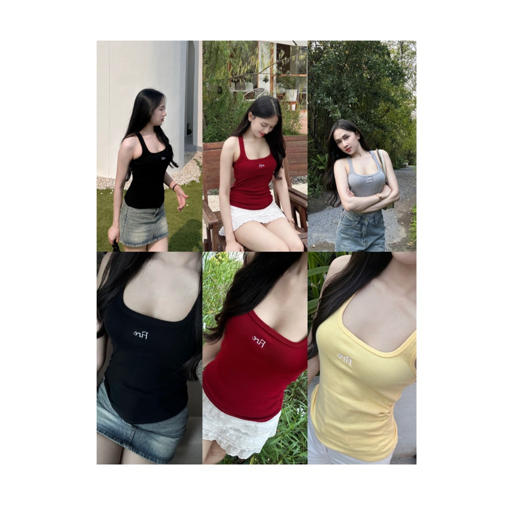 เสื้อกล้ามผู้หญิงงานปักFireตัวยาว - รูปที่ 6