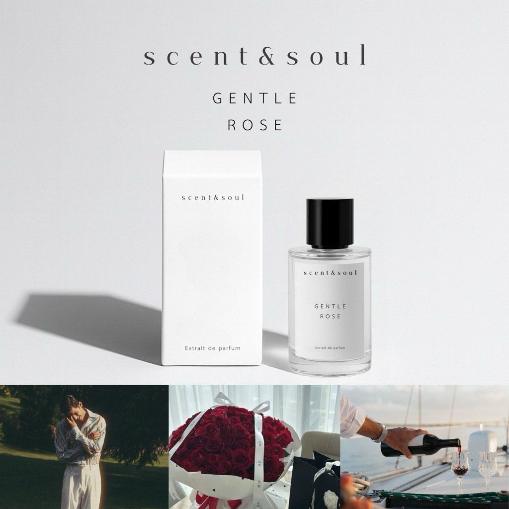 น้ำหอม Scent&soul กลิ่น “ Gentle Rose" กลิ่นกุหลาบสำหรับผู้ชายและผู้หญิง