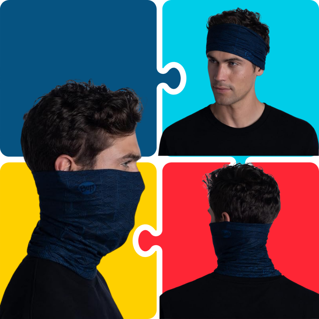 ผ้า Buff ของแท้ Original EcoStretch Buff® ลาย Prosody Night Blue - รูปที่ 5