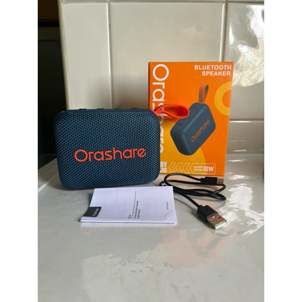 ลำโพง บลูทูธ ลำโพง orashare Orashare BS16 ลำโพงไร้สาย เสียงดัง พกพาสะดวก ใช้ได้สูงสุด 6 ชมอุปกรณ์ครบ