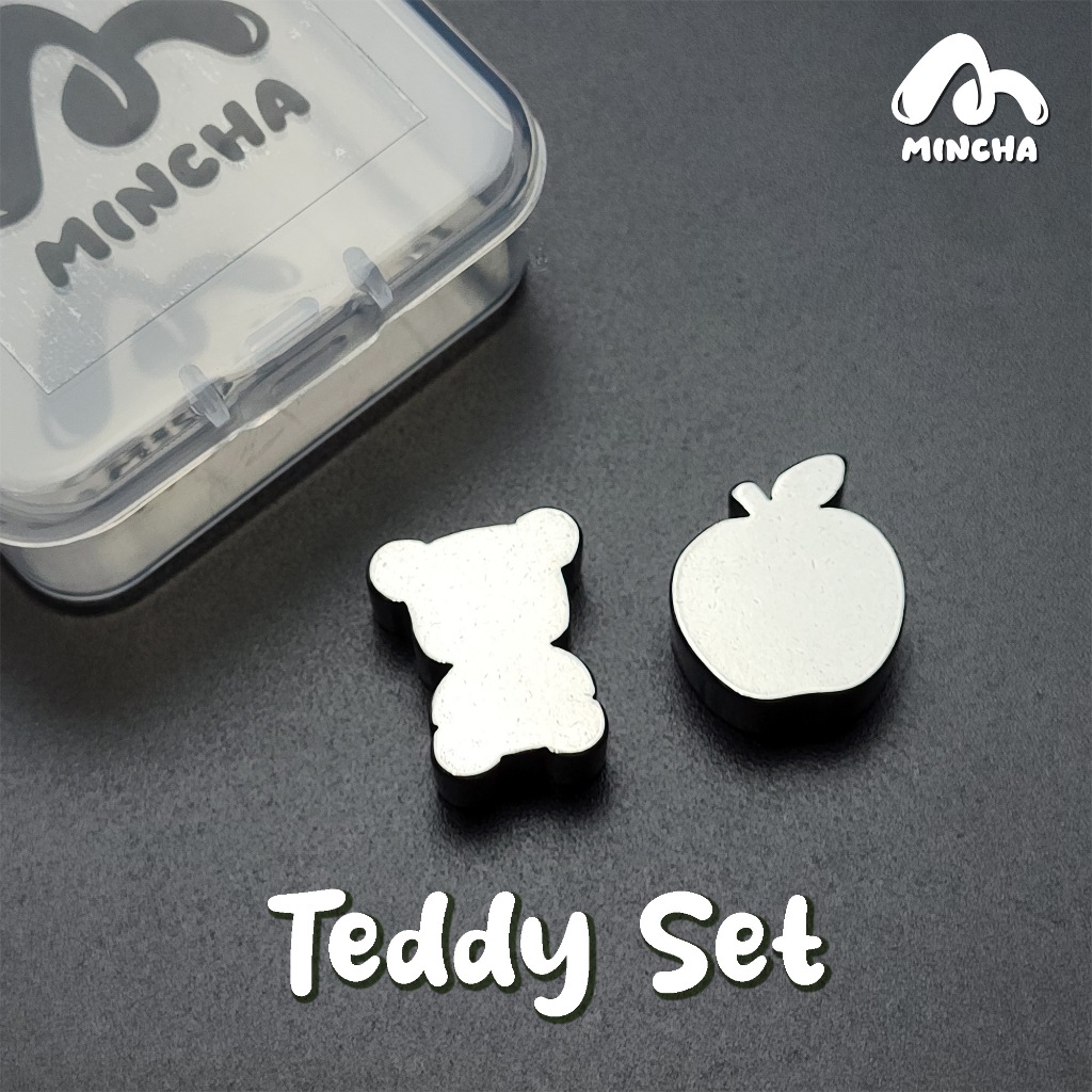 Mincha Teddy Set ลูกร่อนผงมัทฉะ ลูกสแตนเลสร่อนชา พร้อมกล่องเก็บ วัสดุสแตนเลส 304  Food Grade