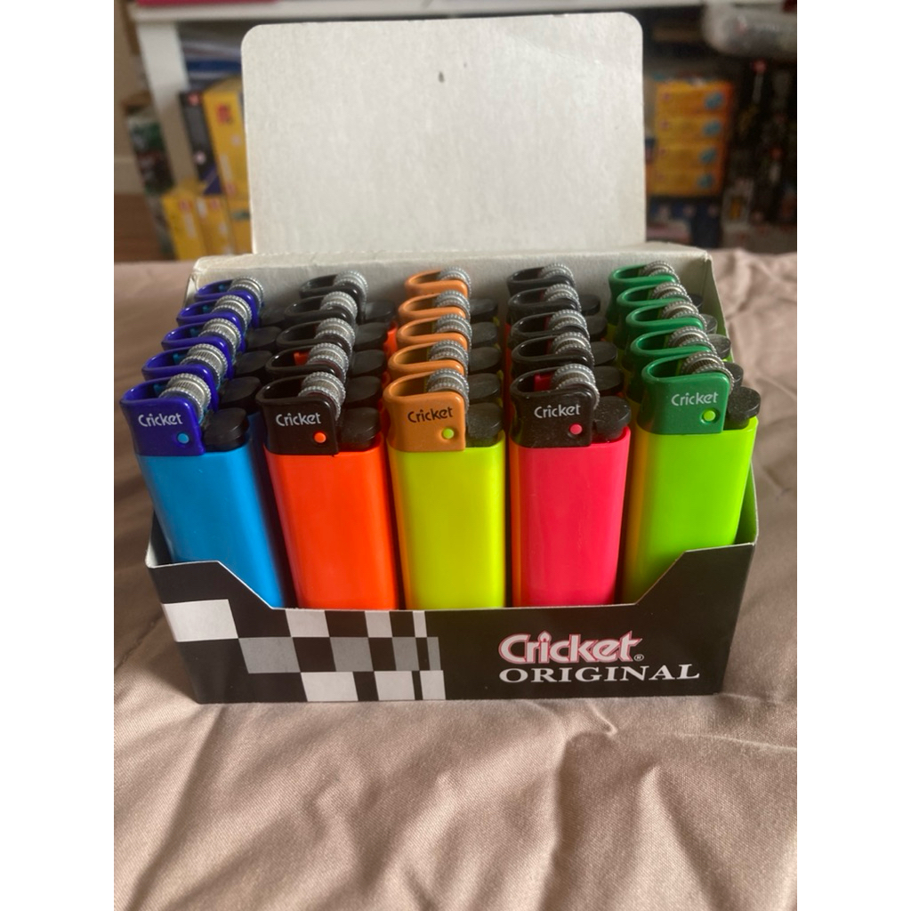 ไฟแช๊ค Cricket รุ่น ED1 ขายแยกชิ้น มีหลายสีให้เลือกของแท้ 100% คุณภาพดีมือ1 พร้อมส่ง