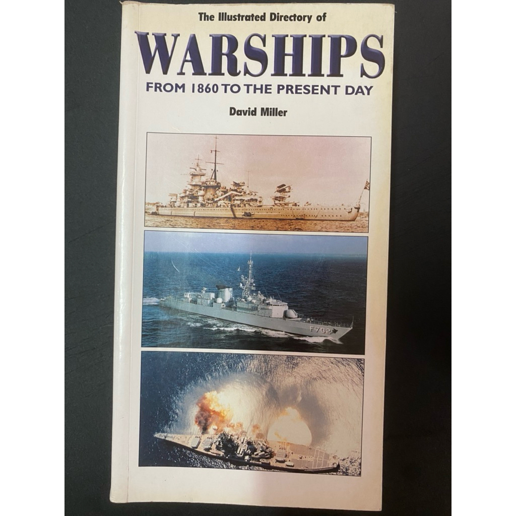 [มือสอง/สภาพดี]หนังสือ “warships from 1860 to the present day” โดย David Miller