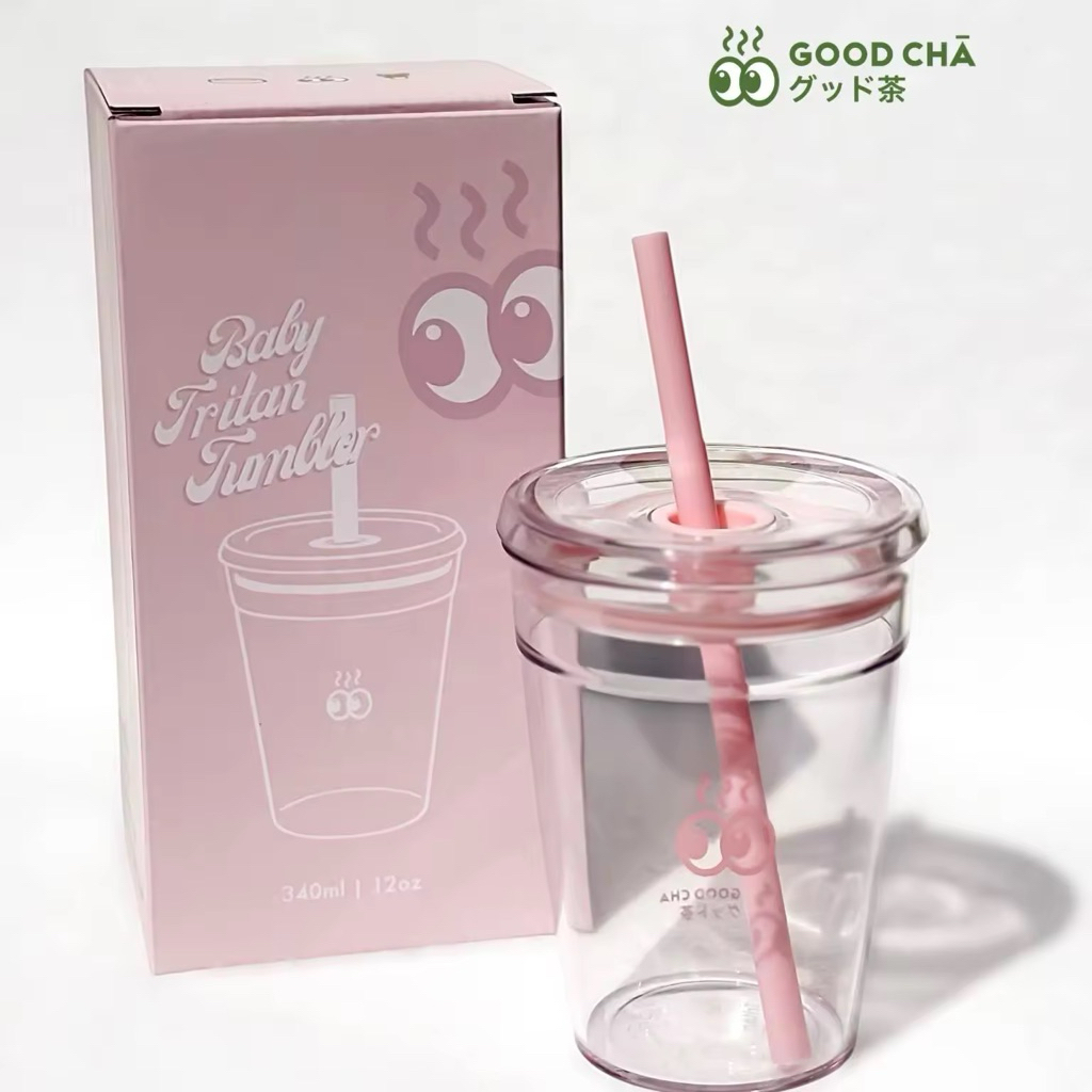 🔸 GOOD CHĀ -Tritan Baby Tumbler แก้วใส🤍▫️new