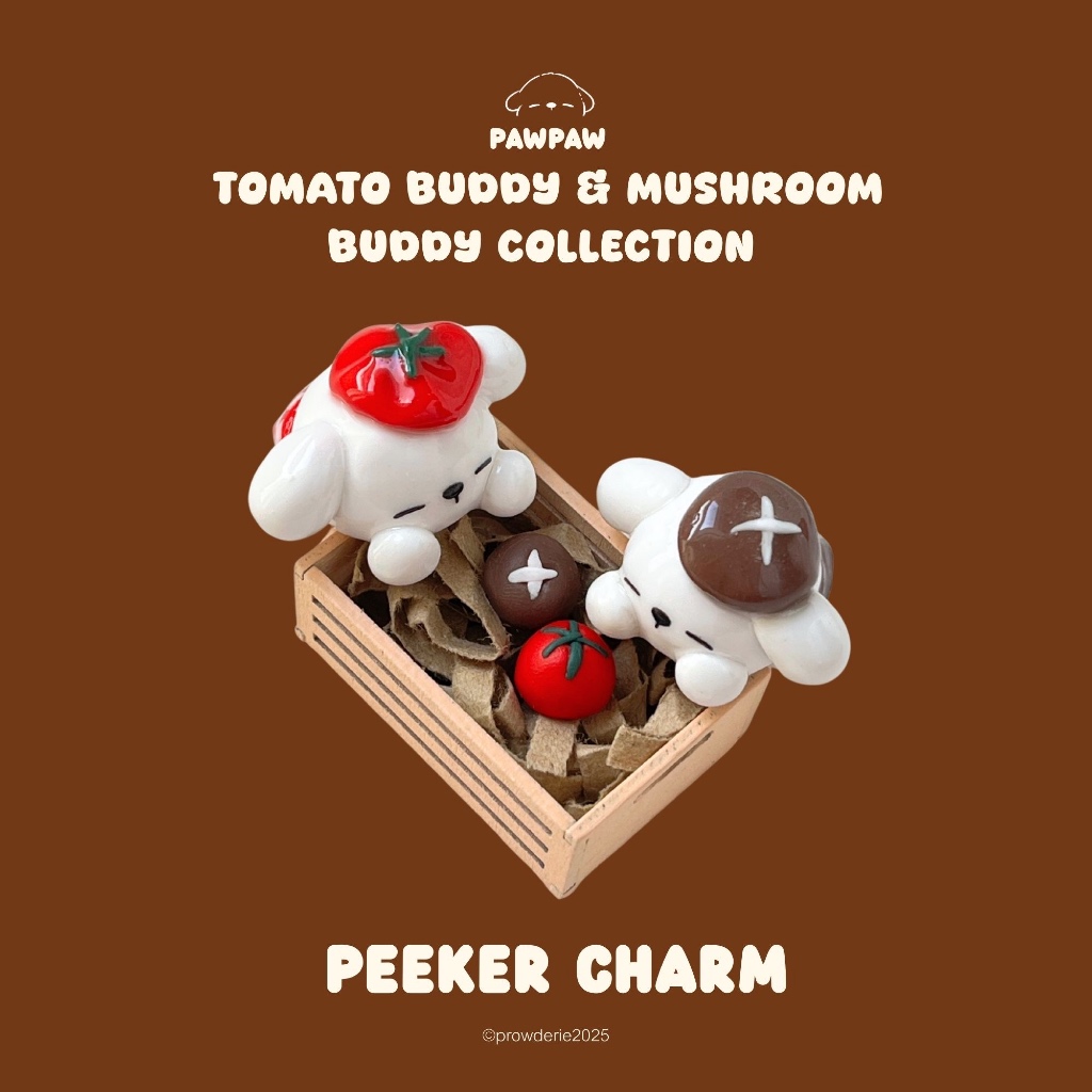 Pawpaw Phone Hipper (ตัวเกาะมือถือ) - Tomato & Mushroom Buddy collection