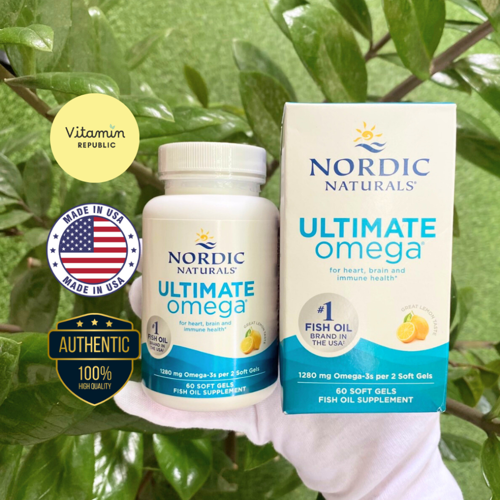 Ultimate Omega (1280 mg/serving - 60/120/180 เม็ด) by Nordic Naturals อัลติเมท โอเมก้า