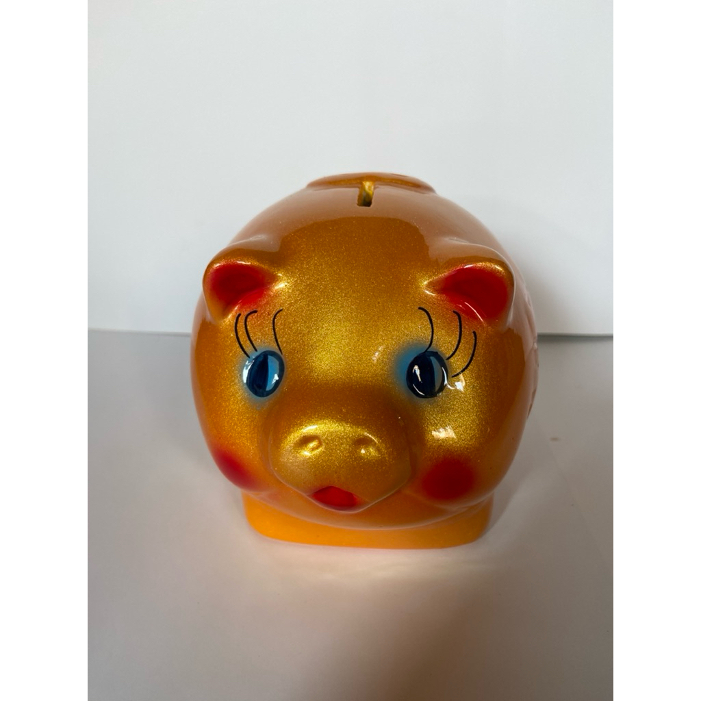 กระปุกออมสินน้องหมูตัวเล็ก ไซส์ S (แตกเสียหายเคลมตัวใหม่ให้ค่ะ)