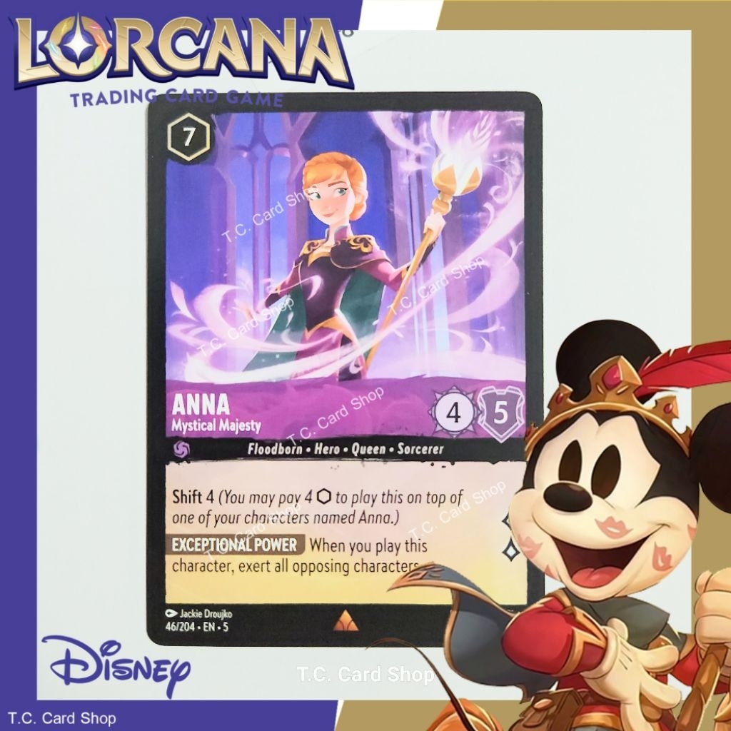 Anna - Mystical Majesty - 046/204 R - Disney Lorcana (ดิสนีย์ ลอร์คาน่า) (Shimmering Skies)