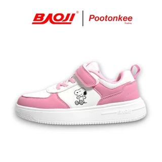 BAOJI X PEANUTS บาโอจิ BJS SP01 / BJK SP01 รองเท้าผ้าใบ รองเท้าเด็กผู้ชายและผู้หญิง PEANUTS CLASSIC MINI ลิขสิทธิ์แท้