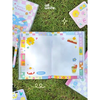(ฟรี! sticker) allwrite สมุดแพลนเนอร์ | Planner หุ้มปกใสอย่างดี ลายไม่ซ้ำ เขียนง่าย แพลนง่าย AW425