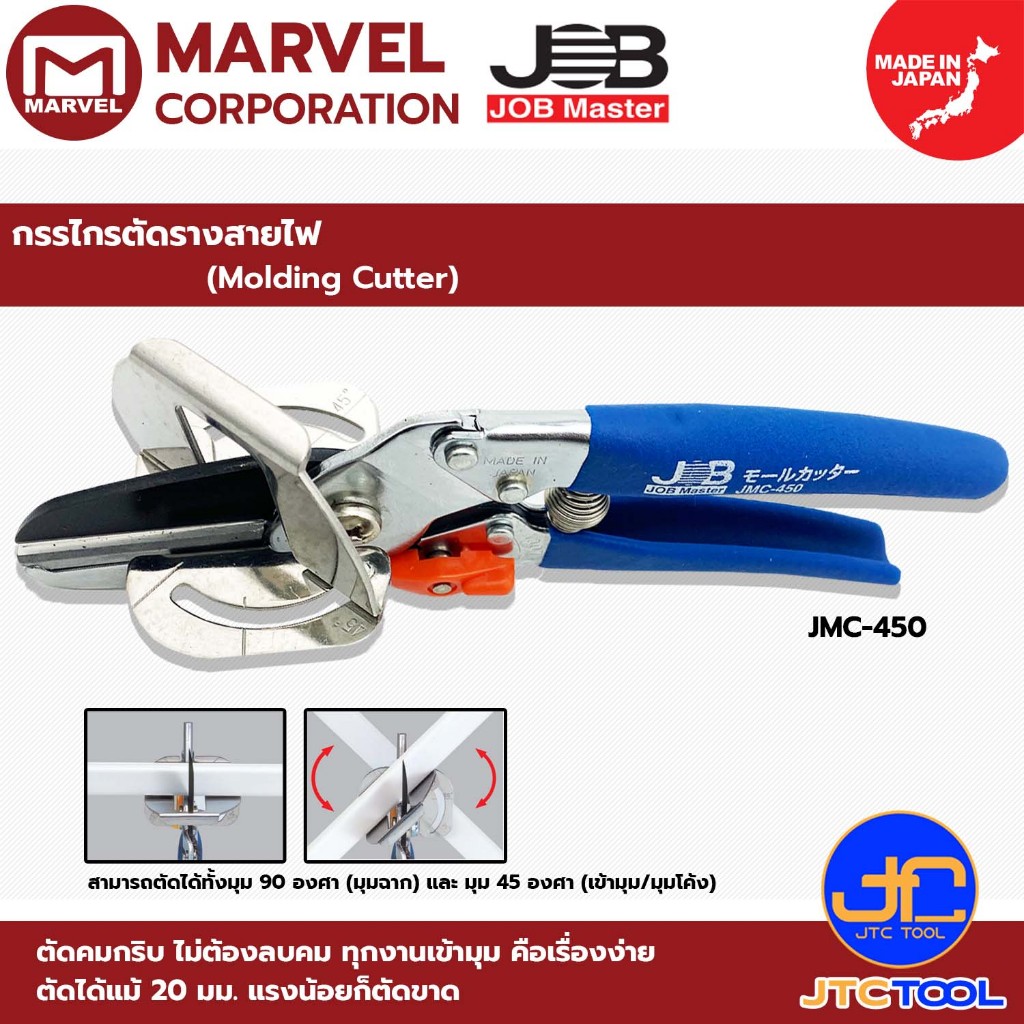 Marvel กรรไกรตัดรางสายไฟ รุ่น JMC-450 - Handy Cutter No.JMC-450