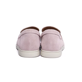 O&B รองเท้าหนังกลับ รุ่น ROMEO LOAFERS IN PINK ROSE-11218SU11691F_F5PIXX