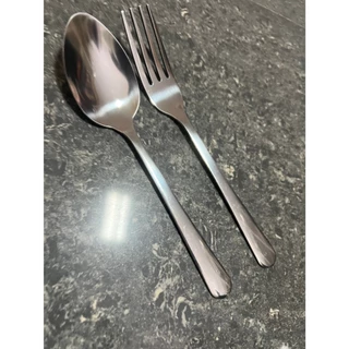 ช้อนส้อมสแตนเลส430 ช้อนแบบหักยาก ช้อนร้านอาหาร หนา2mm เกรด430 ที่มีความแข็งแรงและทนทาน ไม่เป็นสนิมง่าย