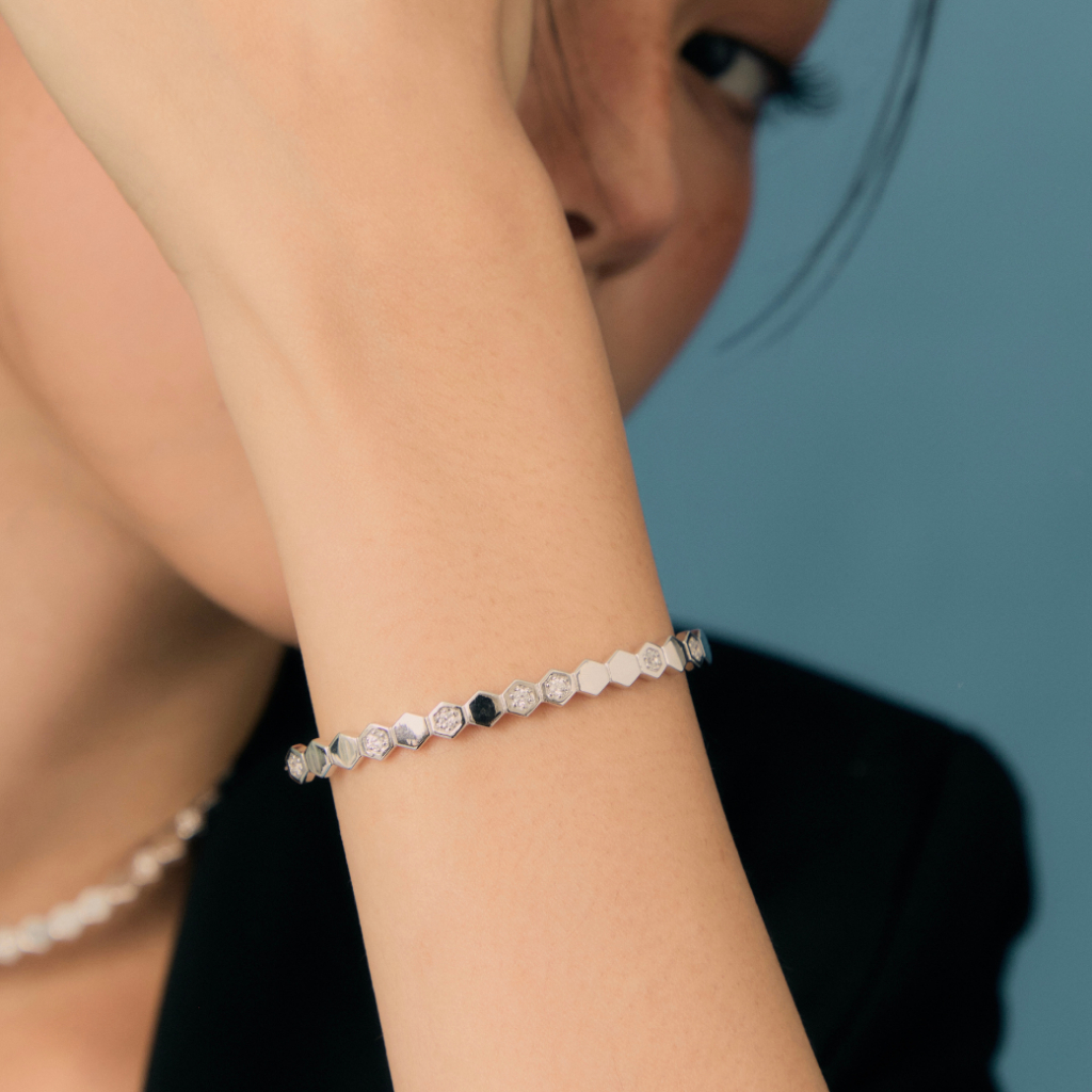 Honeycomb Tennis Bracelet