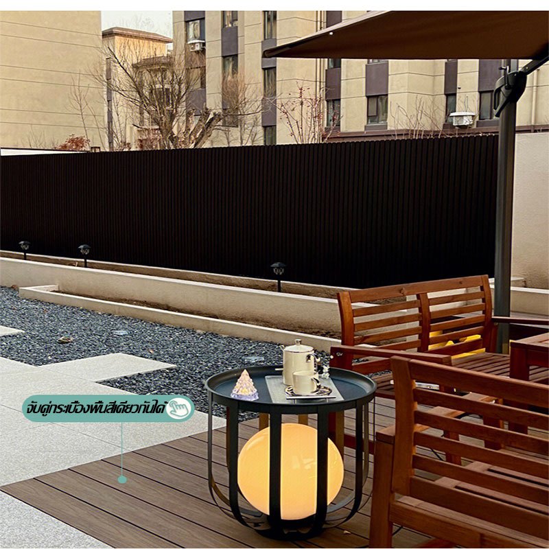 แผ่นไม้ WPC สำหรับติดผนัง 3 มิติมีความแข็งแรงทนทาน ทนต่อแสงแดดและฝน ไม่ต้องทาสี และมีต้นทุนการบำรุงรักษาต่ำ - รูปที่ 7