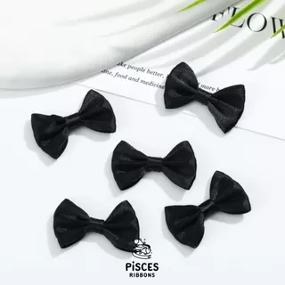 【25 ชิ้น】/【100 ชิ้น】*Mini Satin Bow Collection โบว์สำเร็จรูป น่ารัก ทรงทักซิโด้ หูกระต่าย ขนาด 3.8 * 2.5 cm. 【BW-0013】
