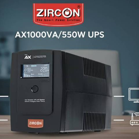 Hot-Sale! ZIRCON UPS AX 1000VA/550W 2 years warranty