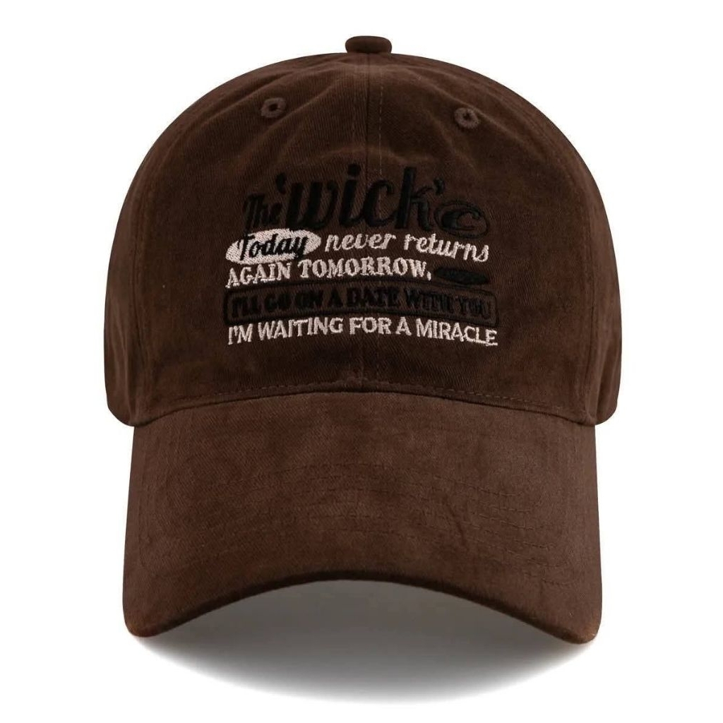 (พร้อมส่ง)🇰🇷WICK ACID Cotton Pitch Ball Cap-Beige