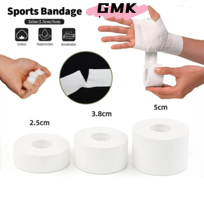 เทปกาว เทปล็อค ผ้าล้อคข้อสำหรับนักกีฬา 2.5CM / 3.8CM / 5CM ป้องกันอาการบาดเจ็บ ล็อคเท้า ล็อคนิ้ว สำหรับกีฬาฟุตบอล G3040