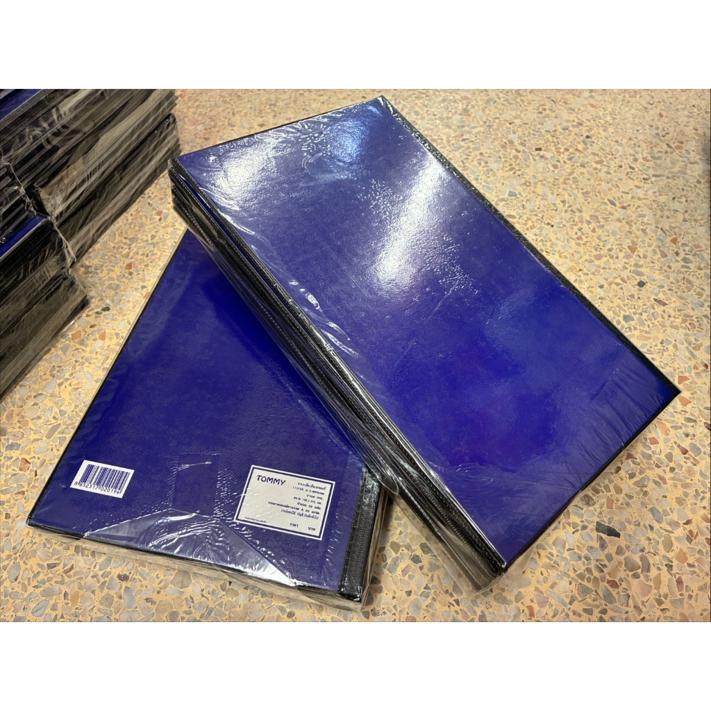(ยกโหล)..สมุดบัญชี,สมุดเบอร์ 2 ขนาด19x31ซม. (ปกเคลือบ-สีน้ำเงิน-52 แผ่น) (1โหล /12 เล่ม)